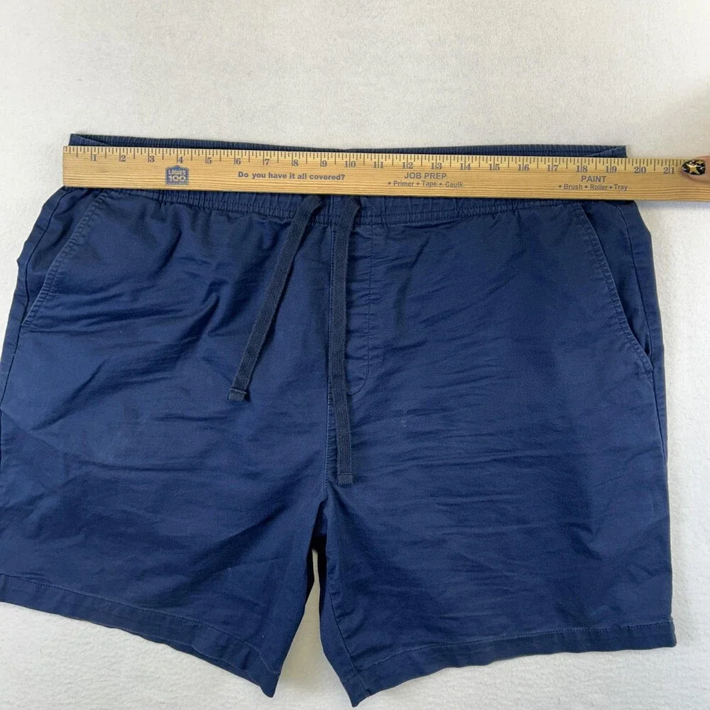 Banana Republic Chino Shorts Mens XL Blue Stretch Drawstring 7